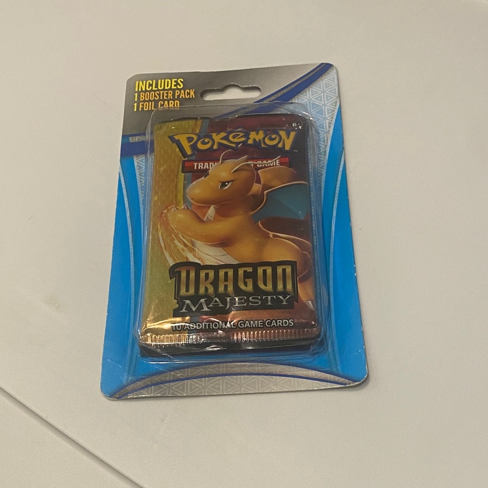 Pokemon Dragon Majesty Booster Pack - Orange and Blue